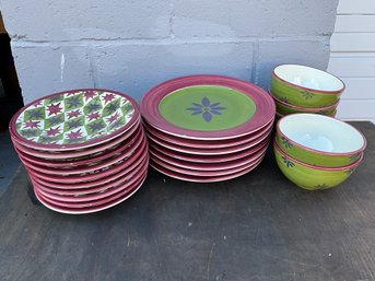 Pottery Barn Allegra Plates And Bowls