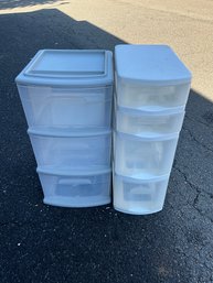 (2) Plastic Organizers