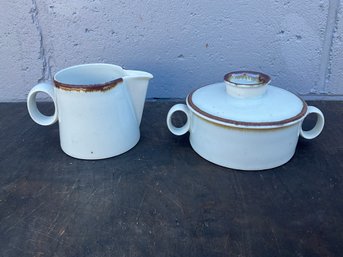 Dansk Creamer And Sugar Bowl