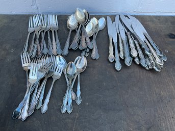 Grouping Of Silver-plate Utensils - 50 Pieces