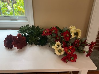 Grouping Of Faux Loose Flowers