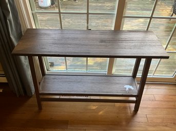 Faux Wood Two-tier Console Table