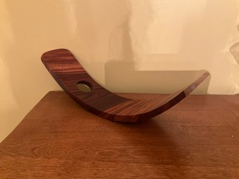 Curved Wood Wine Holder