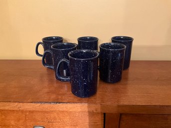 Blue And White Speckled Mugs