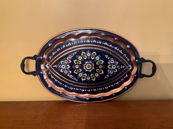 Copper Hand-painted Tray