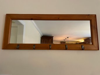 Wall Mirror With Coat Hooks