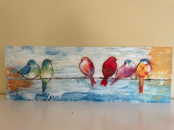 Perched Birds Print On Canvas