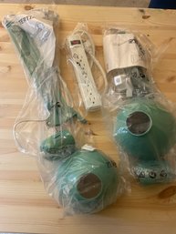 (2) IKEA Green/teal Desk Lamp