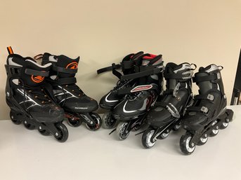 (3) Pairs Of Rollerblades