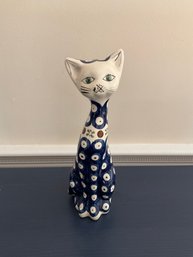 Ceramic Cat Figure