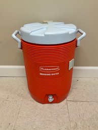 Orange Rubbermaid Drink Dispenser