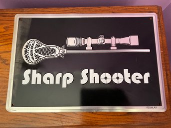 Sharp Shooter Metal Sign