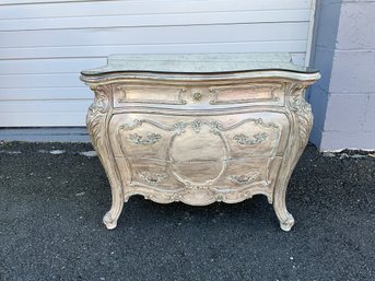 Italian-Style Cream And Silver Bombay Chest