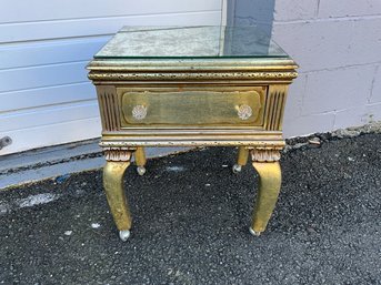 Italian Style Gold Side Table