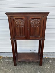 Gothic Revival Carved Cabinet