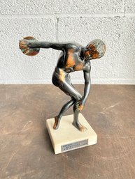 Discus Thrower Figure On Base