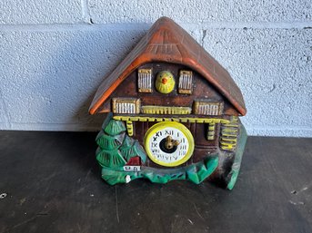 Cuckoo Clock Birdhouse Cookie Jar