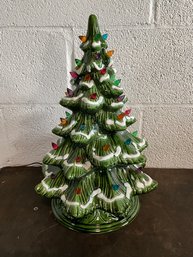 Vintage Light-up Ceramic Christmas Tree