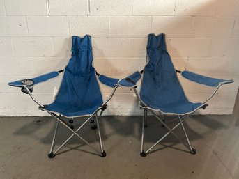 Pair Of Folding Lounge Chairs