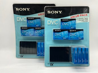 Sony DVC MiniDV Tapes Incl. Storage Cases