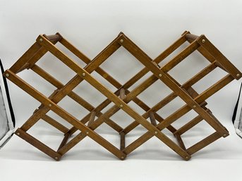Foldable Wood Wine Rack