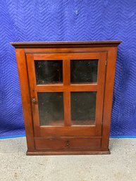 Vintage Wall Mount Wood Cabinet (1 Of 2)