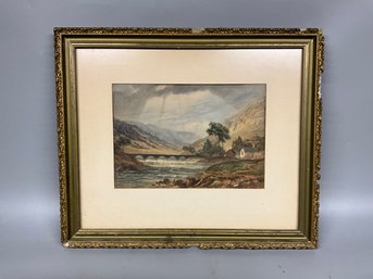Vintage Landscape Painting Print