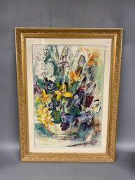 Still Life Floral Watercolor Painting