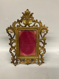 Antique Gold Metal Picture Frame
