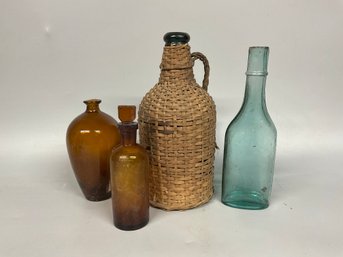 Grouping Of Antique Bottles