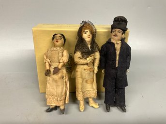 (3) Antique Hand-made Dolls