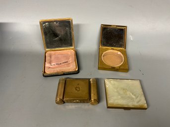 Grouping Of Antique Powder Boxes