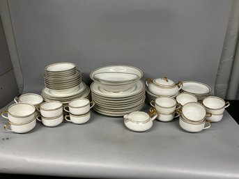 Grouping Of Gold And White Haviland And Co. Limoges China
