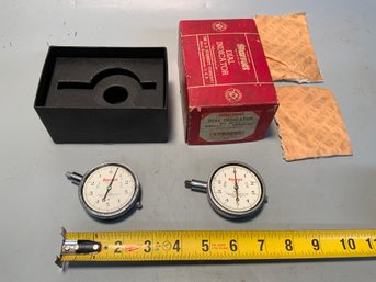 2 Starrett Dial 25-t1 SPECIAL Indicators With 1 Original Box