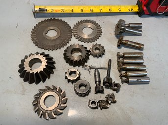 Small Gouping Of HSS Slitters, Keyway Cutters And Gear Cutters