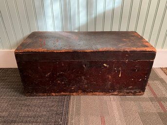 19th Century Wood Dovetailed Storage Box