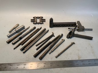 Grouping Of Metal Lathe Boring Bars And Holders (1 Of 2)