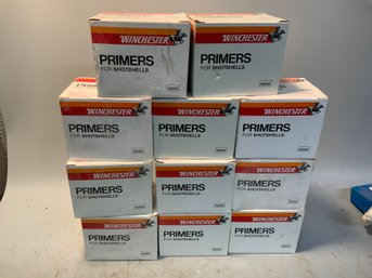 11 Unopened Boxes Of Winchester Shotshell Primers-1000 Per Box