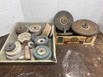 Grouping Of Miscellaneous Grinding Wheels