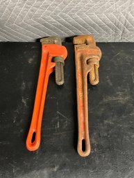 (2) 14inch Pipe Wrenches
