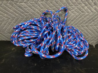 Bundle Of Blue Nylon Rope