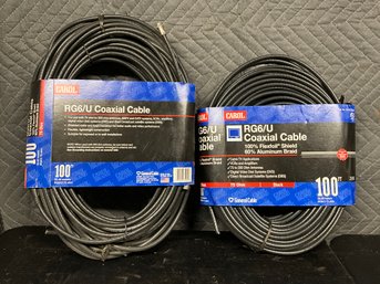 (2) Bundles Of RG6/U Coaxial Cable