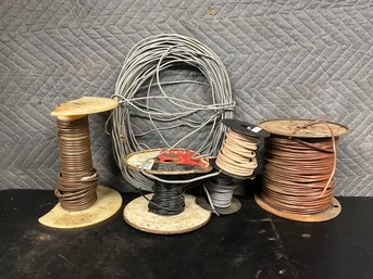Grouping Of Miscellaneous Spools Of Wire