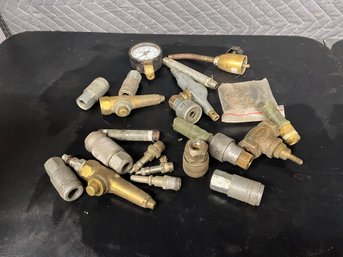 Grouping Of Miscellaneous Fittings Incl. Harvard Gauge