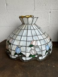 Vintage Tiffany-style Stained Glass Ceiling Light (1 Of 2)