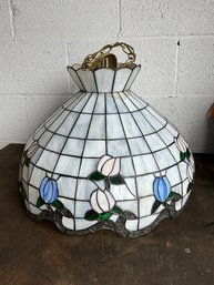 Vintage Tiffany-style Stained Glass Ceiling Light (2 Of 2)