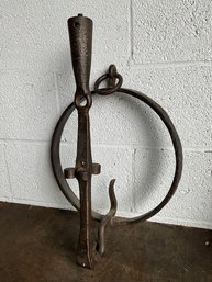 Antique Wrought Iron Tractor Piece