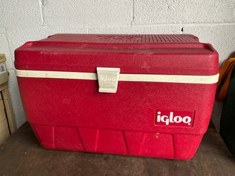 Red Igloo Cooler