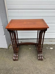 Vintage Mahogany Inlaid Nesting Table