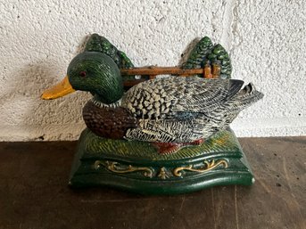 Cast Iron Mallard Duck Napkin Holder